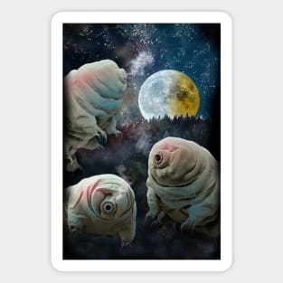 Tardigrades howling at the moon Magnet